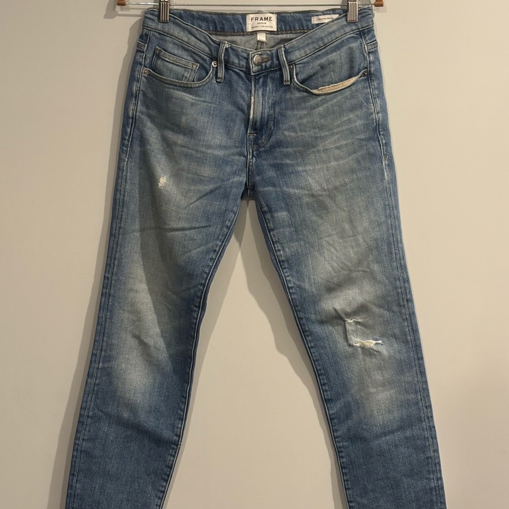 Frame Denim Men's Light Blue Skinny Jeans